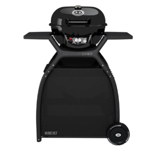 OUTDOORCHEF Gasgrill Minichef 420 G Plus – 1 Brenner, 50 mbar, Elektrische Zündung – Schwarz