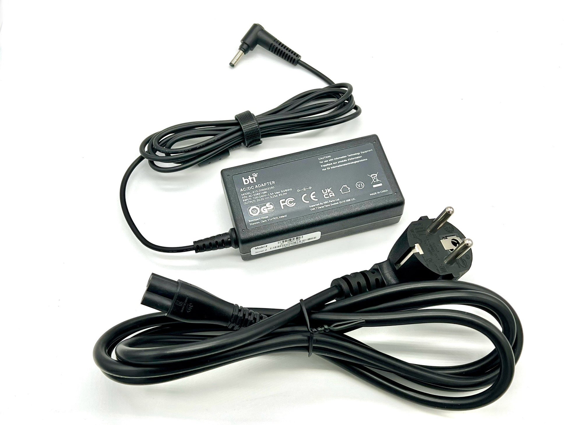 Origin Storage AC-2065139K-EU Netzteil 65 W – 19 V – für Laptop – schwarz