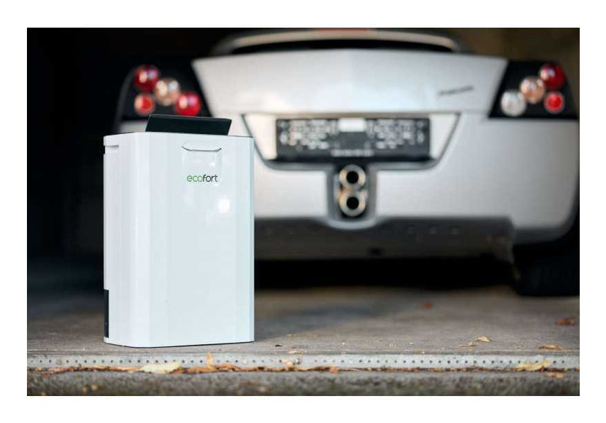 Ecofort Luftentfeuchter ecoQ 9L – 9 L/24 h, bis 50m², Tank 5 l, Hygrostat