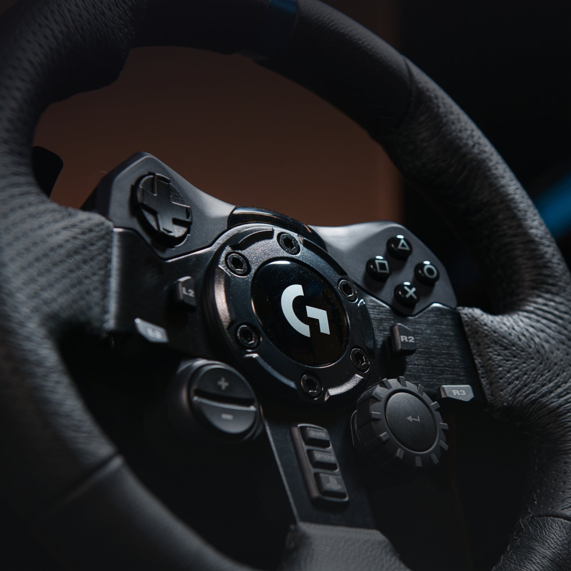 Logitech G G923 – Lenkrad + Pedale – USB (kabelgebunden), Force-Feedback, 900°, Schwarz – für PC, PS4 & PS5