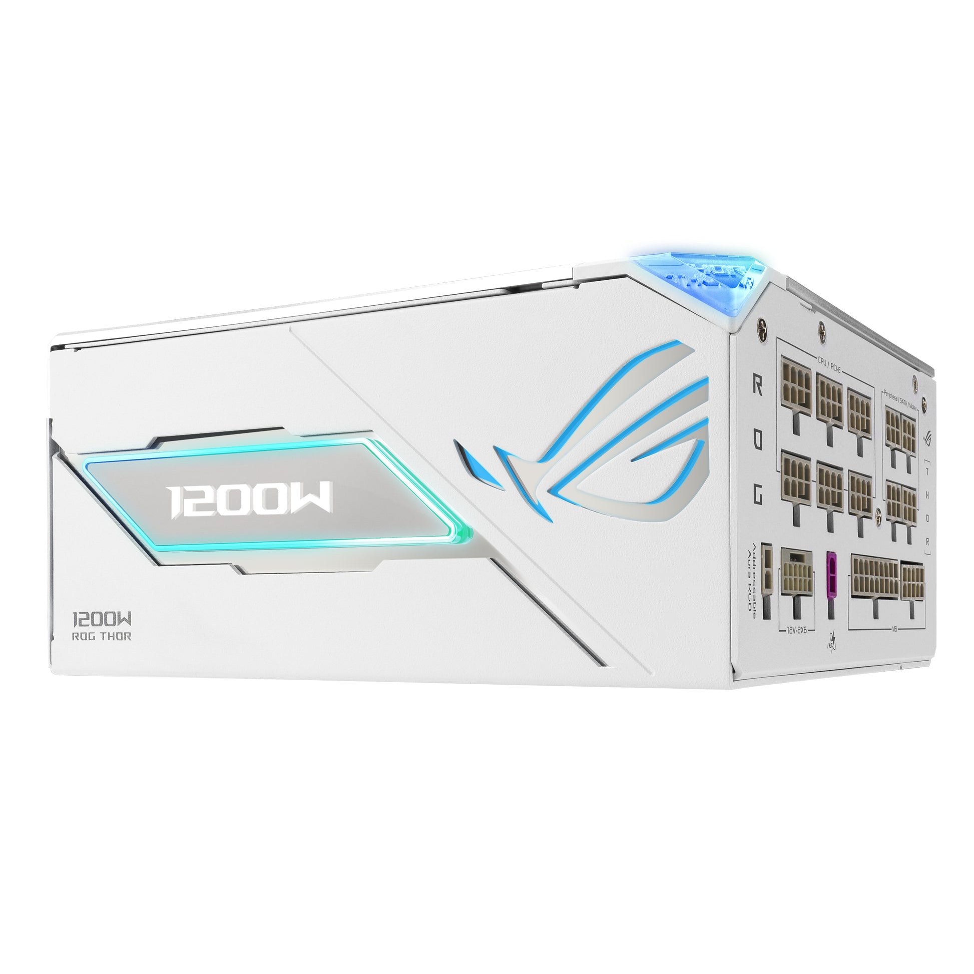 ASUS ROG Thor 1200P3 ATX-Netzteil 1200 W 80 PLUS Platinum – ATX 3.1, 12VHPWR, PCIe 6+2-pin×4, SATA×7 – Weiss