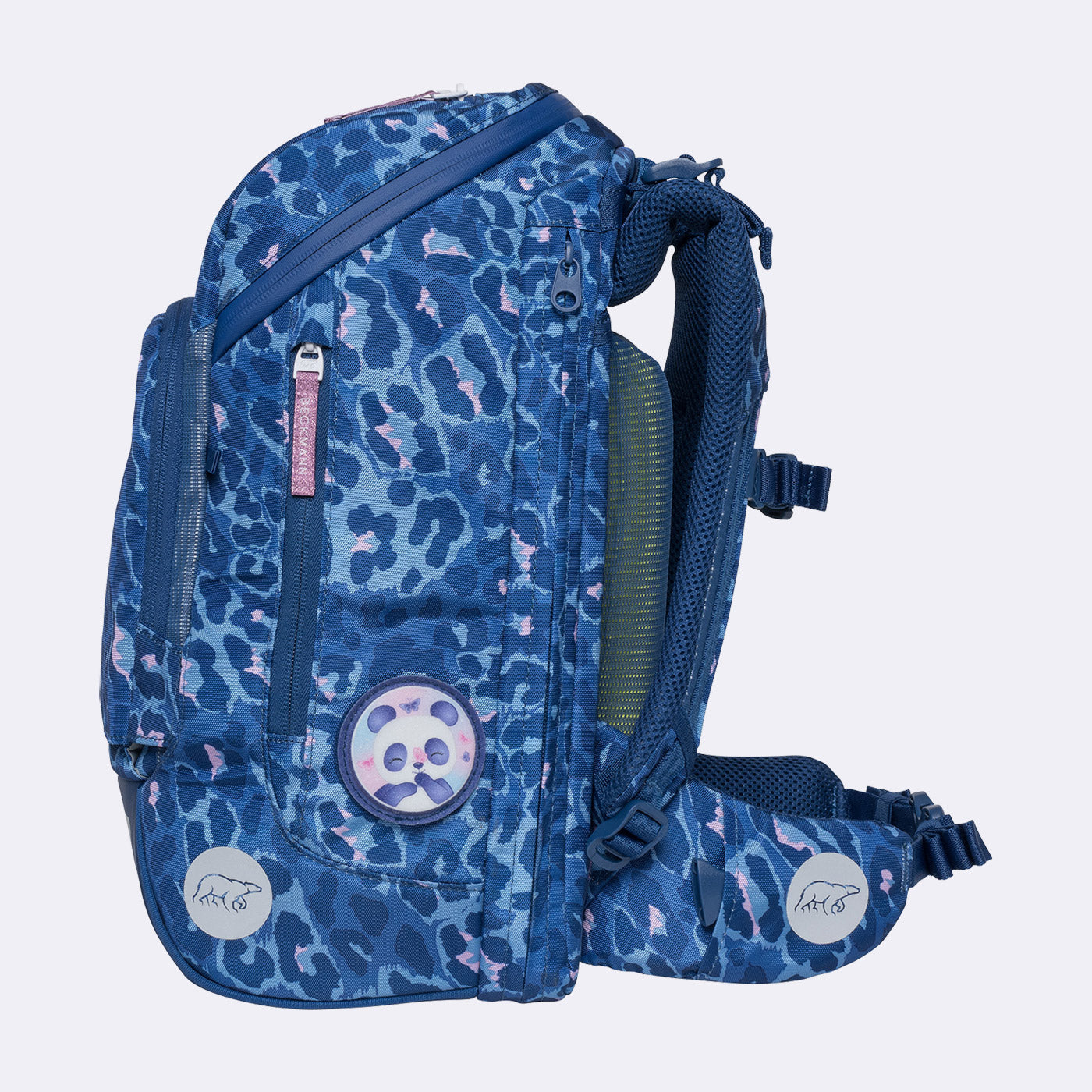 Beckmann Schulrucksack Active Air Flx – 6-teilig – Cheetah