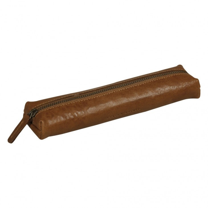 Clairefontaine Flying Spirit Etui, leer – cognac – Leder – 19,0 × 3,0 × 5,0 cm