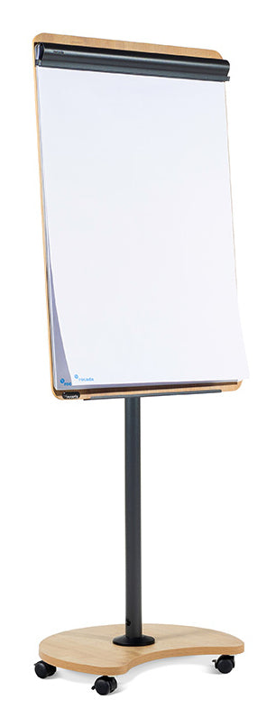 Rocada Flipchart Mobil NAT0616 – 69 × 113 cm, weiss, Melamin, Stahl