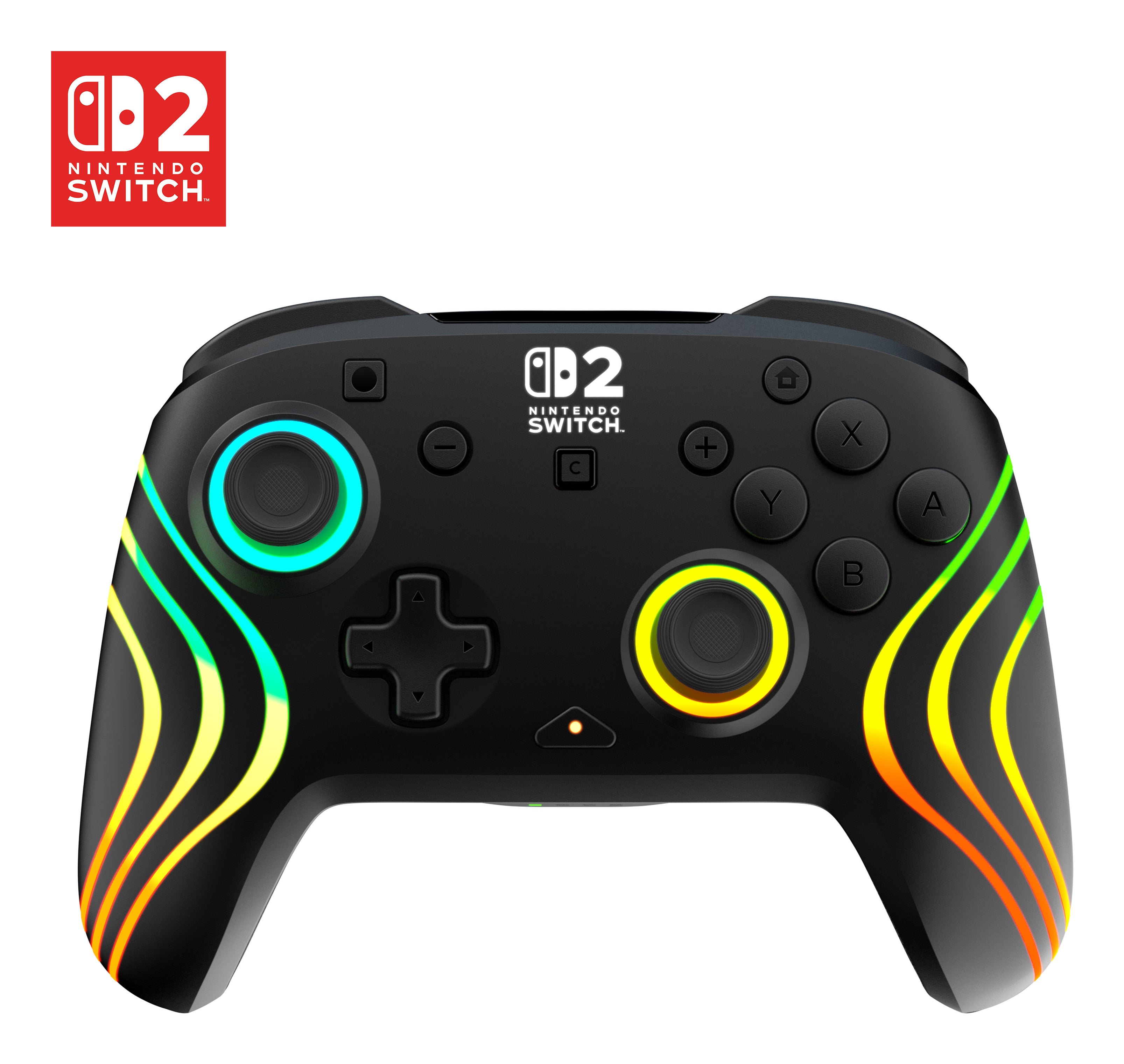 Turtle Beach Afterglow Wave – Gamepad – USB + Bluetooth, RGB, 20-h Akkulaufzeit, für Nintendo Switch, Schwarz