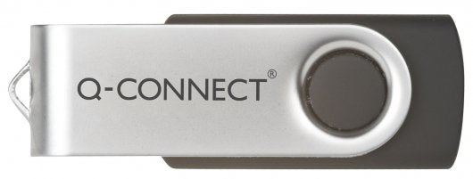Q-CONNECT USB-Stick – 32 GB, USB 2.0, drehbarer Verschluss