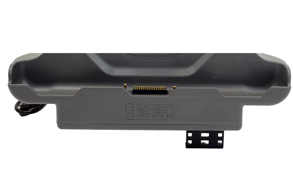 Gamber-Johnson Tablet-Halterung für Zebra ET51/56 – 8", 2× USB 2.0, VESA 75×75 – Schwarz