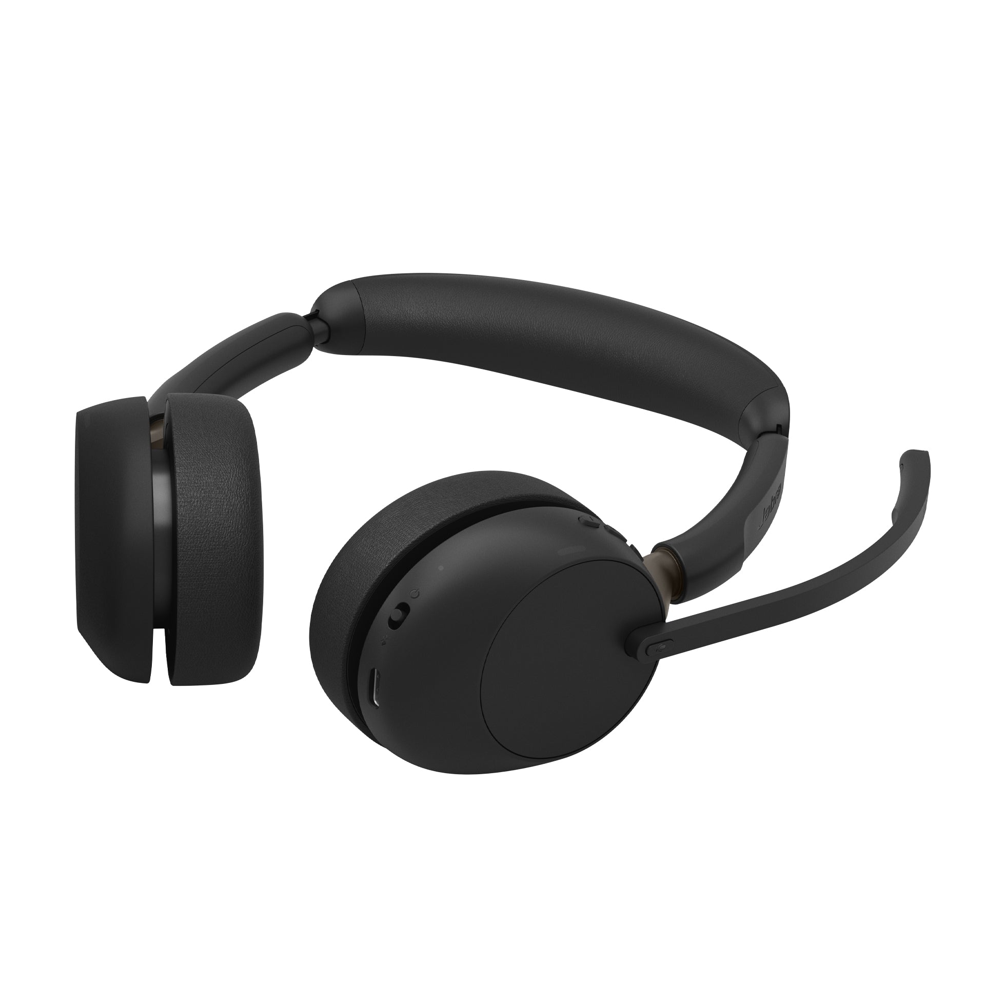 Jabra Evolve3 65 Office-Headset – On-Ear, Stereo, Bluetooth, UC-optimiert, mit USB-A-Dongle, Schwarz