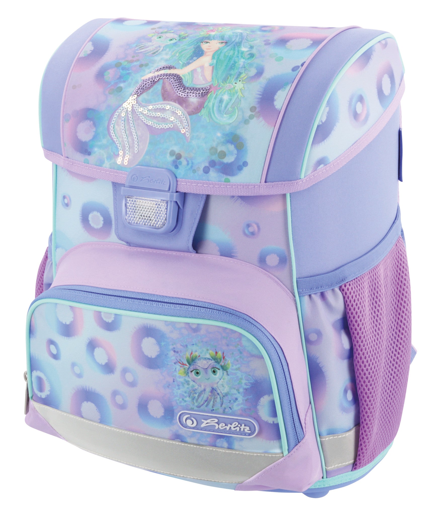 Herlitz Loop Plus – Schulrucksack-Set, Mystic Mermaid, 17 l, 31×37×22 cm
