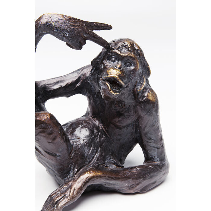 KARE Design Monkey Buchstütze – Kunststoff – Braun – 200 × 170 × 100 mm