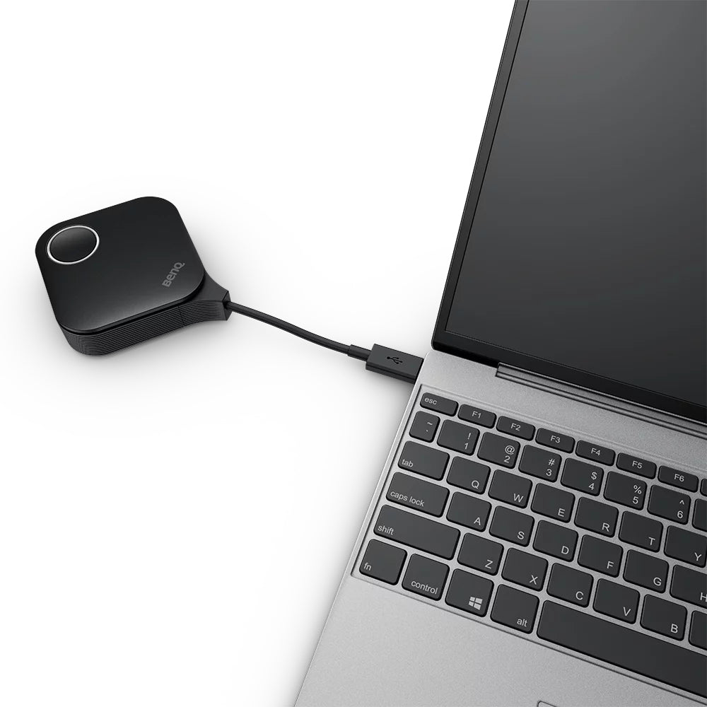 BenQ WDC25 InstaShow – Drahtloses Präsentationssystem – 4K, HDMI, USB-C, Schwarz