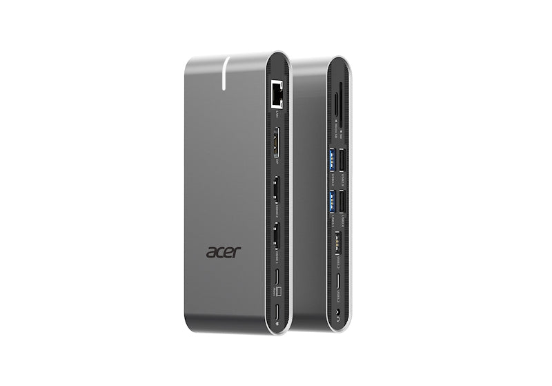 Acer Universelle Dockingstation – USB-C, 1× DP, 2× HDMI, 5× USB-A, 100 W PD, GbE, für Windows/Mac/ChromeOS