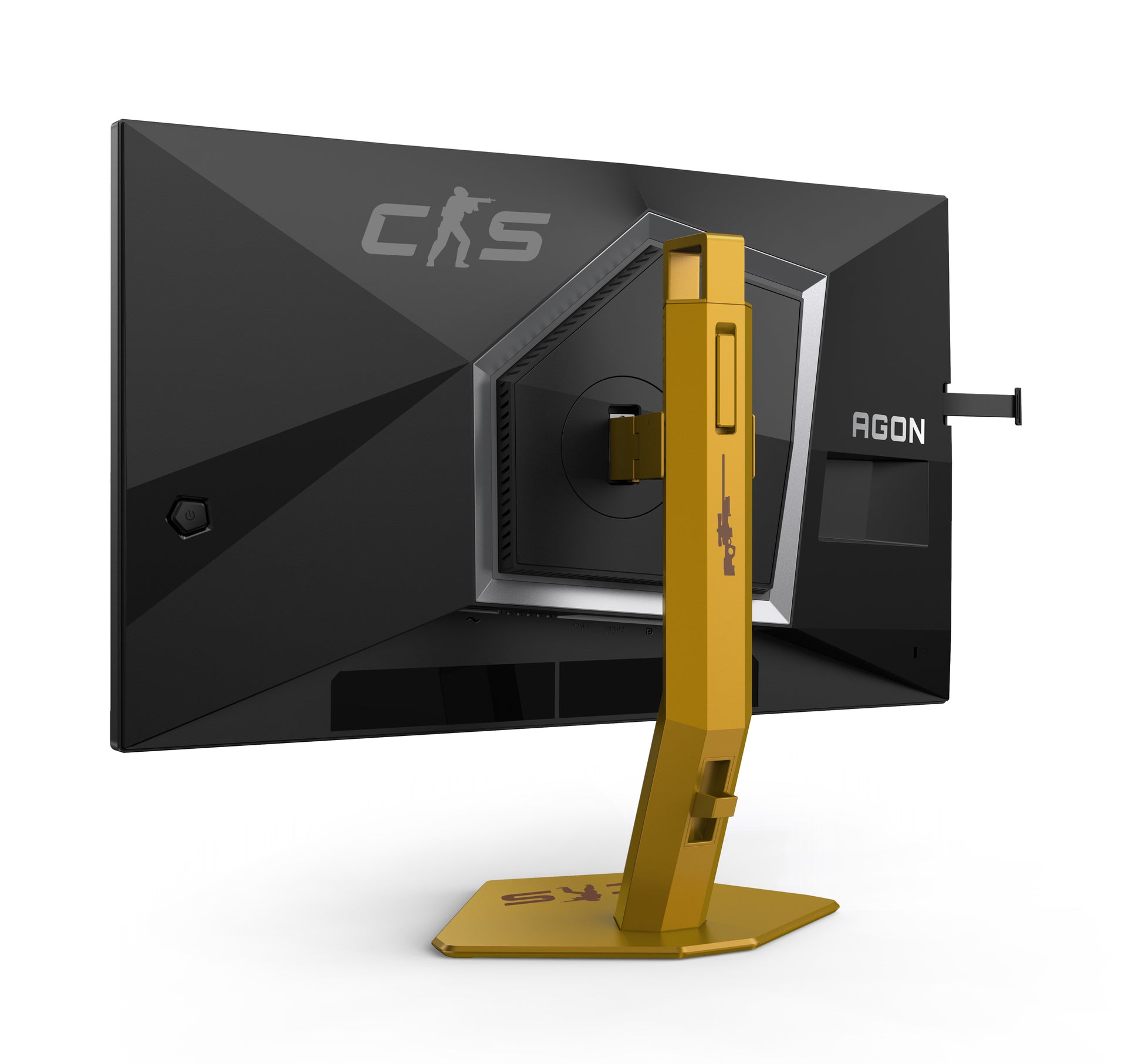 AOC CS24A – Monitor, 24,1", 500 cd/m², Webcam, USB-Hub, Lautsprecher, Adaptive Sync, VESA 100 × 100, Schwarz
