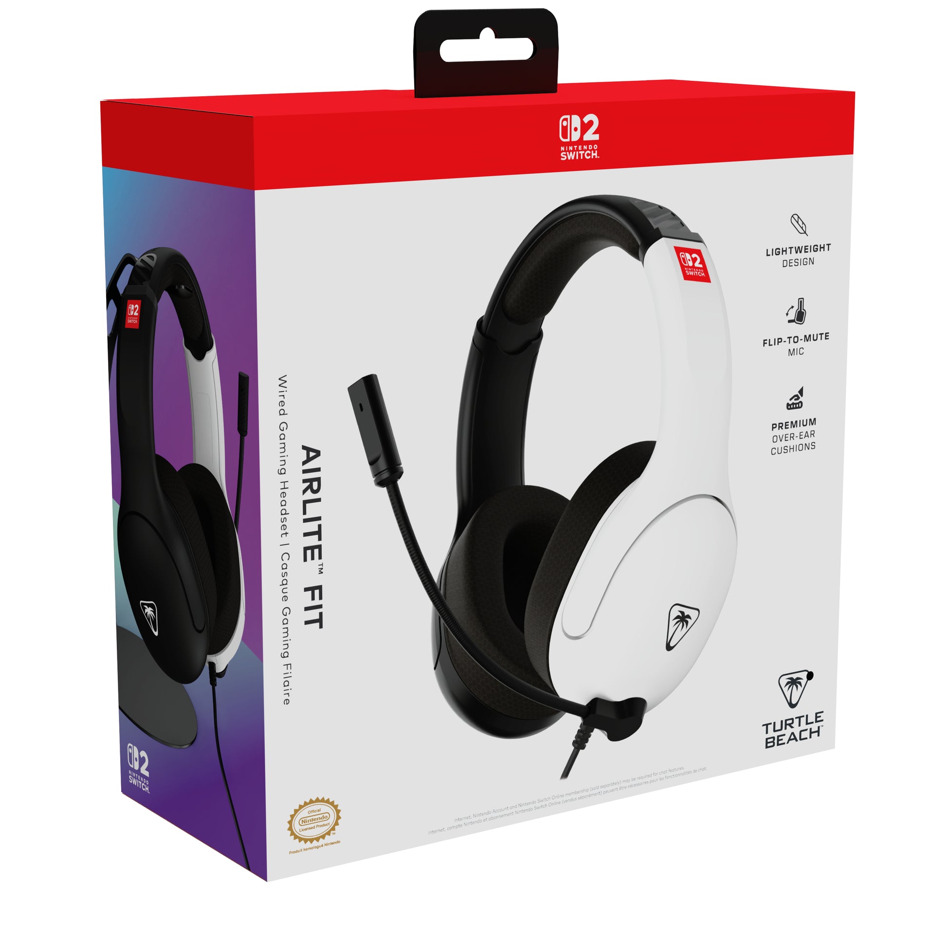 Turtle Beach Airlite Fit TBS-8003 Gaming-Headset – Over-Ear, Stereo, Kabelgebunden, 3,5 mm Klinke