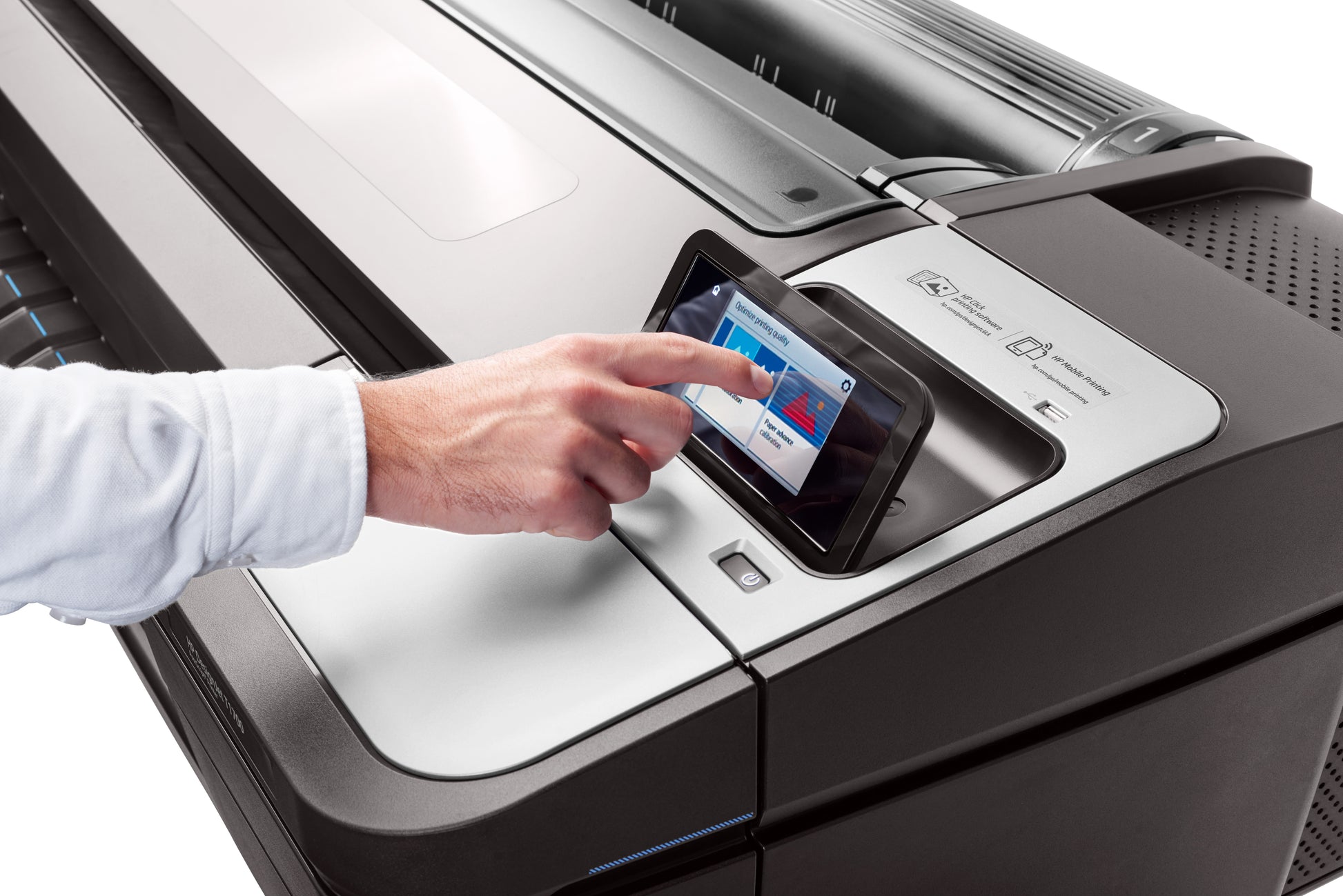 HP DesignJet T1700 dr – Grossformatdrucker 44", PostScript, Dual-Rolle