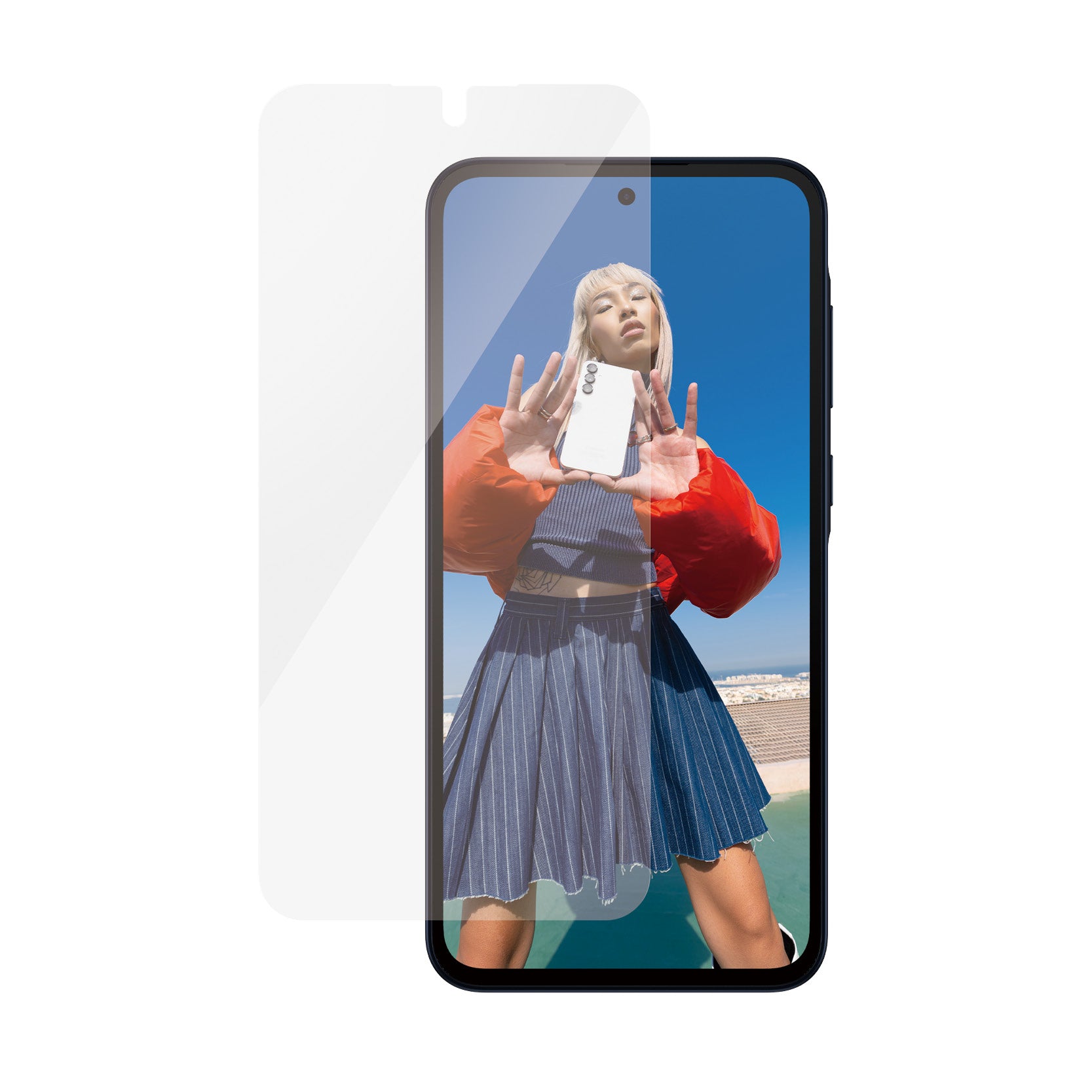 PanzerGlass Displayschutz (Panzerglas), Ultra-Wide Fit – für Galaxy A35 5G – mit Applikator