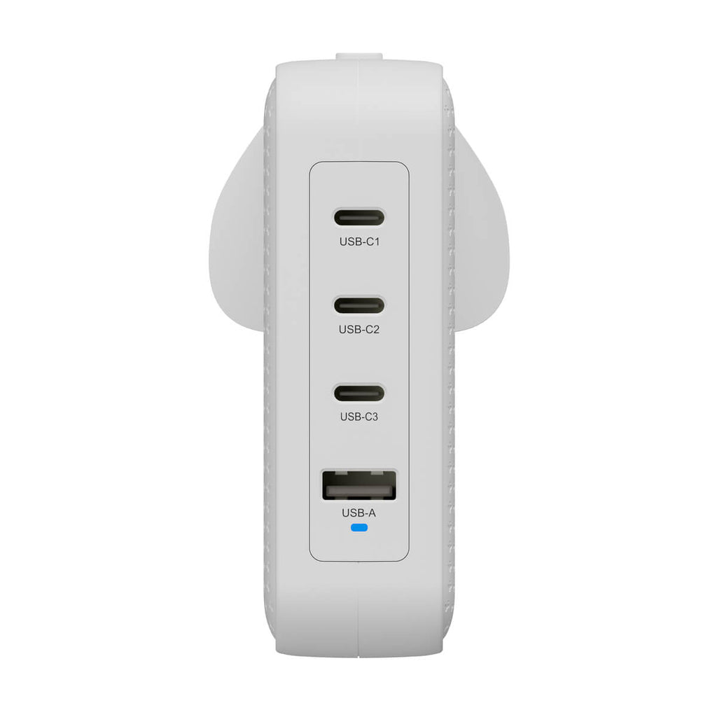 HYPER HJ1001WHWWGL USB-Wandladegerät 140 W – USB-C×3, USB-A×1 – PD 3.1, PPS, QC 3.0, GaN