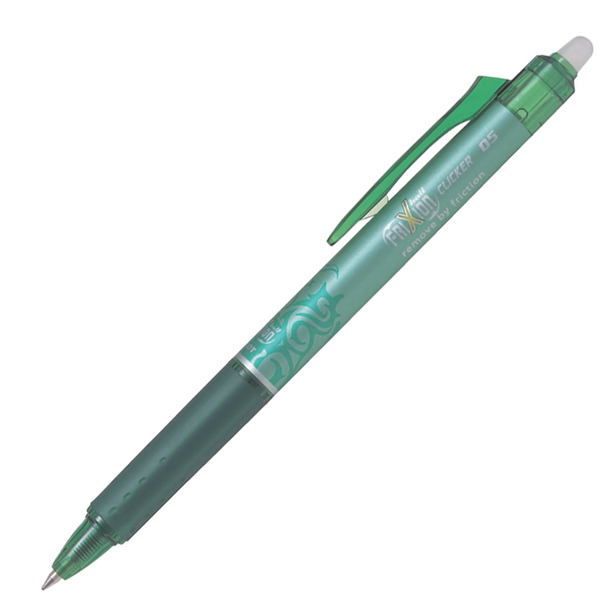 Pilot FriXion Point Clicker – radierbarer Tintenroller, 0,25 mm, grün, für Linkshänder
