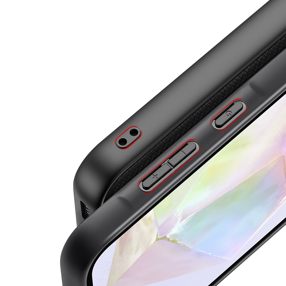 nevox StyleShell NYLO Backcover – für Samsung Galaxy A35 5G, Nylon+PC+TPU, Schwarz