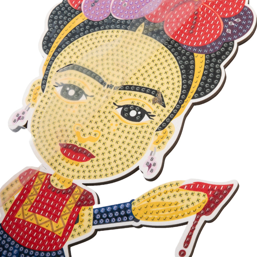 CRAFT Buddy Crystal Art XL Buddy – Diamond-Painting-Set – Frida Kahlo – 20 × 25 cm – ab 6 Jahren