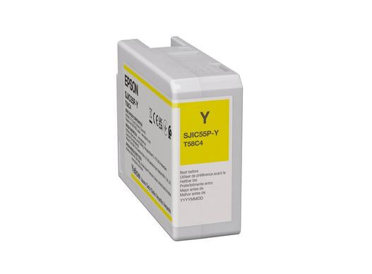 Epson Tintenpatrone SJIC55 (Y), Gelb – für ColorWorks CW-D6500/D6000