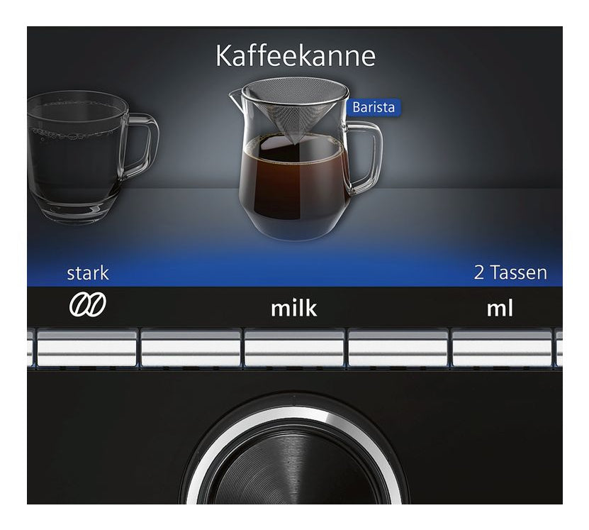 Siemens EQ.6 TE655503DE Kaffeevollautomat – 19 bar, 1,7 l, 300 g, Keramik-Mahlwerk, Schwarz