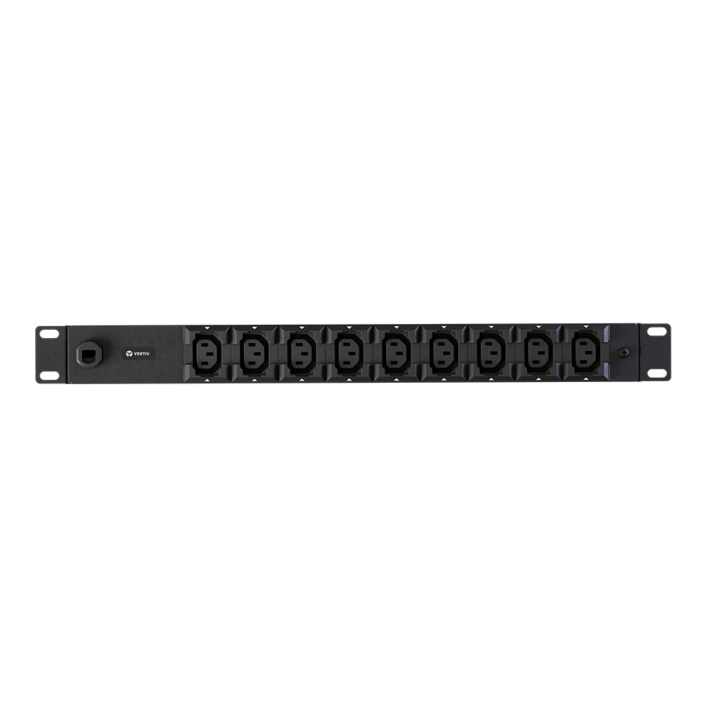 Vertiv PowerGo EP0G81A0 Rack-PDU 16 A/3600 W – C13×9, Schuko (Typ F) – 1U, 3 m Kabel – Schwarz