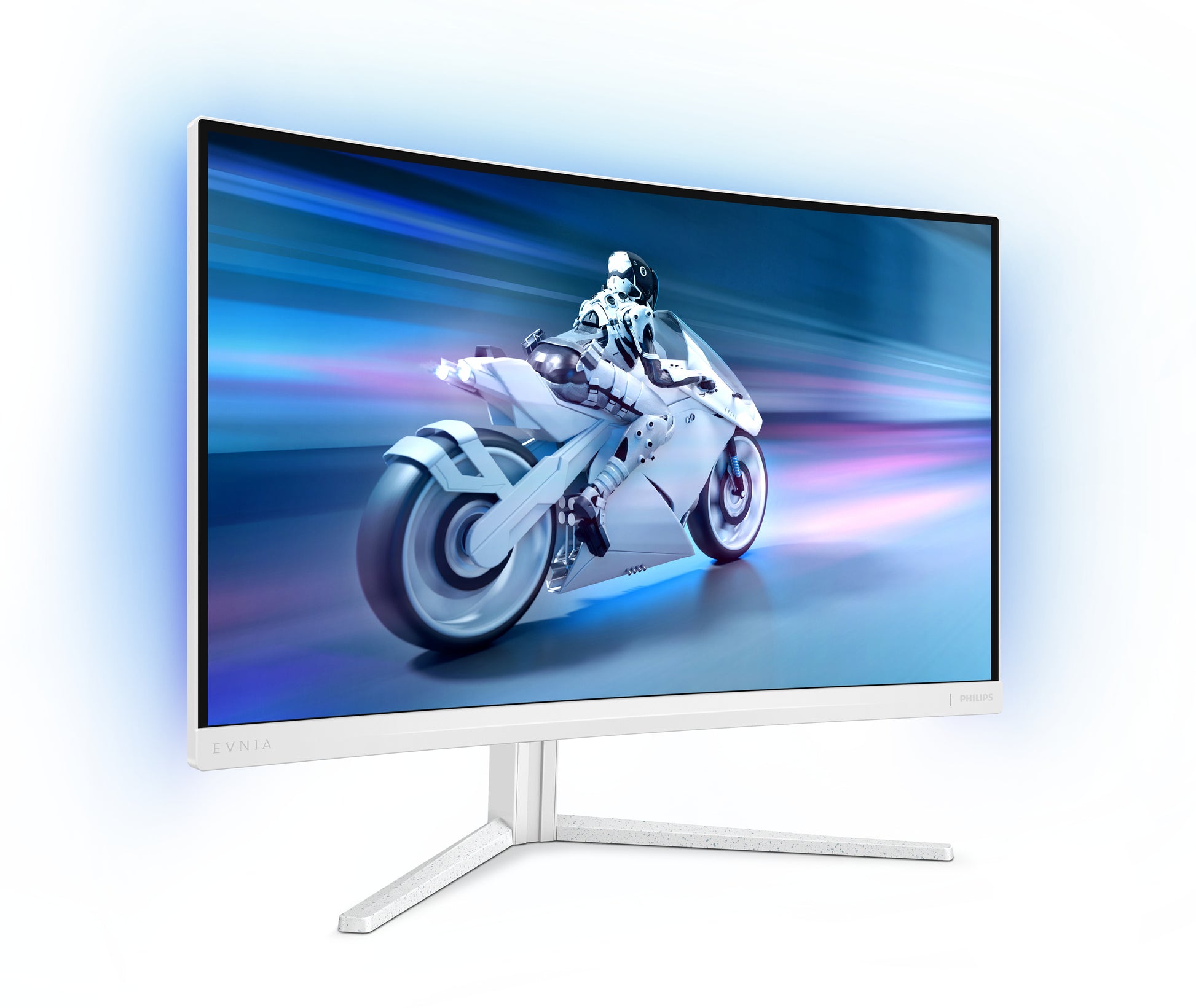 Philips 27M2C5501/00 – Monitor, 27", VA, 180 Hz, 300 cd/m², Gebogen, Adaptive Sync, VESA 100 × 100, Weiss