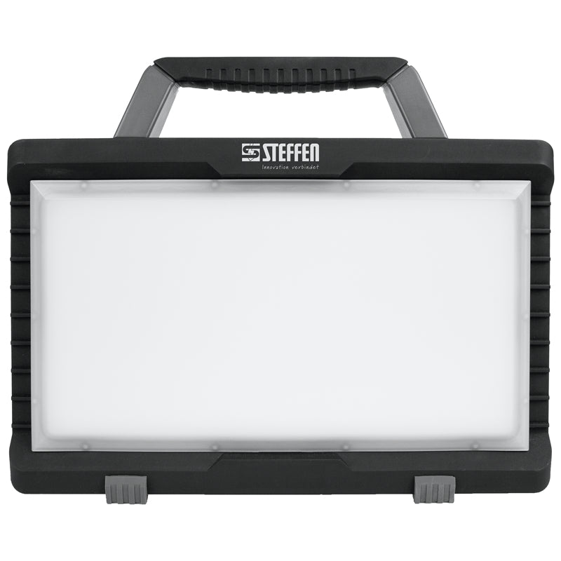 Steffen Arbeitsleuchte – 5000 lm, 6500 K, 18 V Akku, IP54, dimmbar – Schwarz