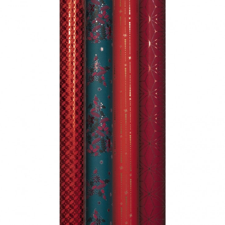 Clairefontaine Geschenkpapier Velvet – 70 cm × 2 m – 80 g/m² – 1 Stk. – Weihnachten