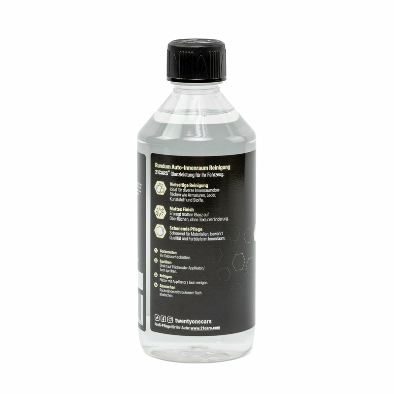21CARS INSIDE CLEAN Innenreiniger Frische Limette – für Innenraum – 500 ml – 1 Stk.