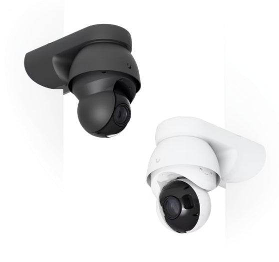 Ubiquiti Eckenhalterung – 143 × 105 × 183 mm, Polycarbonat/Aluminium – für UVC‑AI‑PTZ‑Precision – Weiss