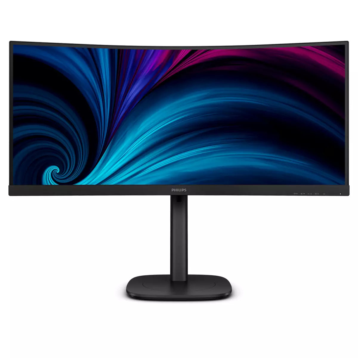 Philips 34B2U3600C/00 – Monitor, 34", VA, 120 Hz, Gebogen, USB-Hub, Adaptive Sync, Lautsprecher, Schwarz