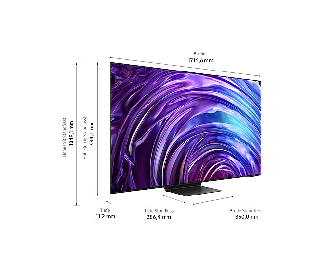 Samsung S95D QE77S95DATXZU – 77" TV – 4K UHD – OLED – Tizen – 100 Hz – HDR10+