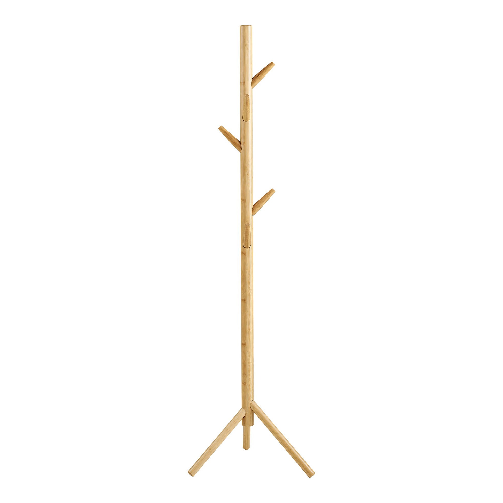 House Nordic Garderobenständer – Bambus, Braun, 50 × 50 × 163 cm