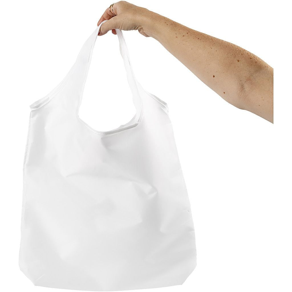 Creativ Company Stofftasche, Polyester, Weiss, 370×370 mm