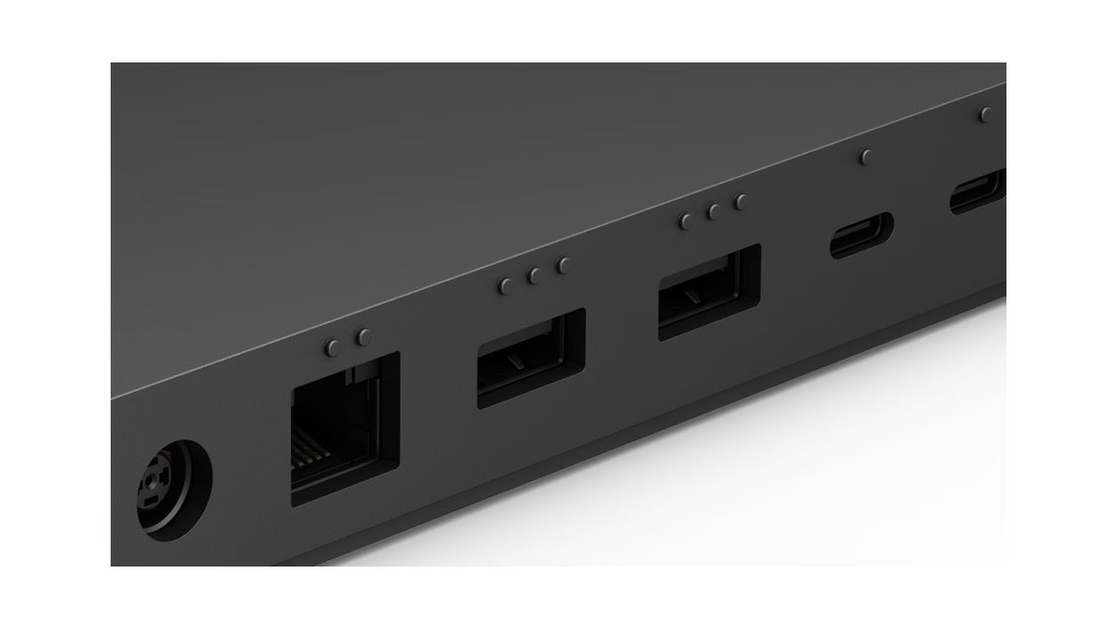 Microsoft Surface Thunderbolt 4 Dock – für Surface, 3 × USB-C, 1 × USB-A, 2,5 Gbit LAN, 165 W, schwarz