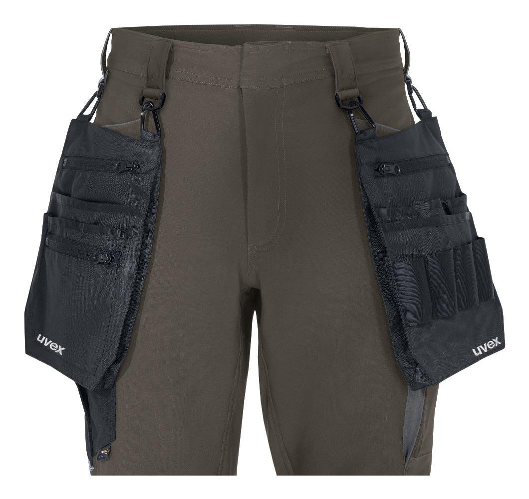 uvex Herren-Cargohose suXXeed craft – khaki, Grösse 62