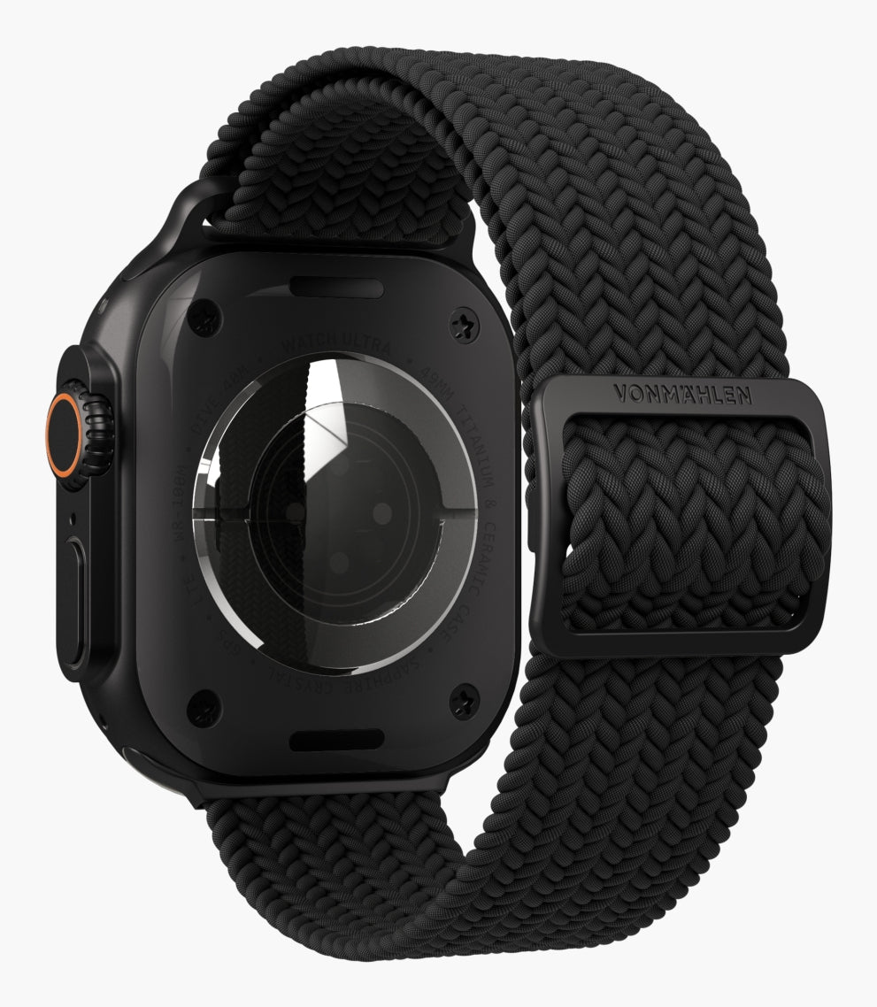 Vonmählen Woven Loop – Armband – für Apple Watch – Schwarz, One Size, Nylon