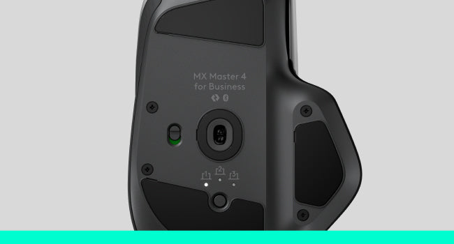 Logitech MX Master 4 for Business Business-Maus – kabellos, 8 Tasten, 8'000 dpi, für Rechtshänder, graphit