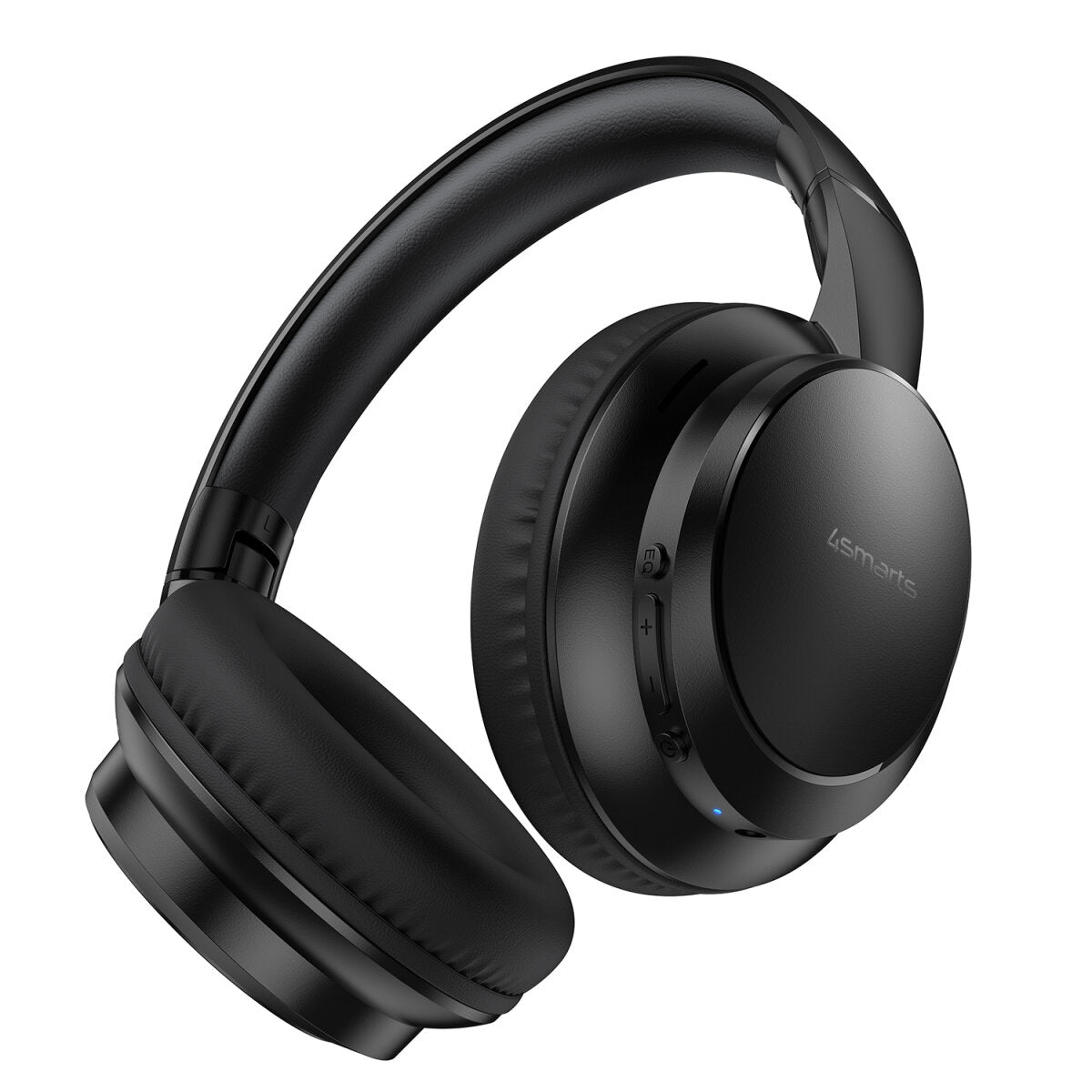 4smarts SkyBuds Wave Over-Ear Kopfhörer – Stereo, Kabel + BT, 3,5 mm Klinke, USB-C, Schwarz, BT 5.4