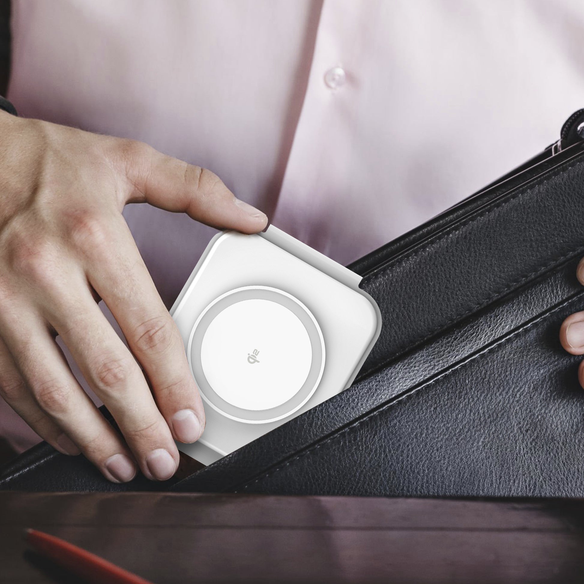 j5create QI2 Ladestation – Qi, magnetisch, kabellos – für Smartphones, Smartwatch, True-Wireless-Kopfhörer