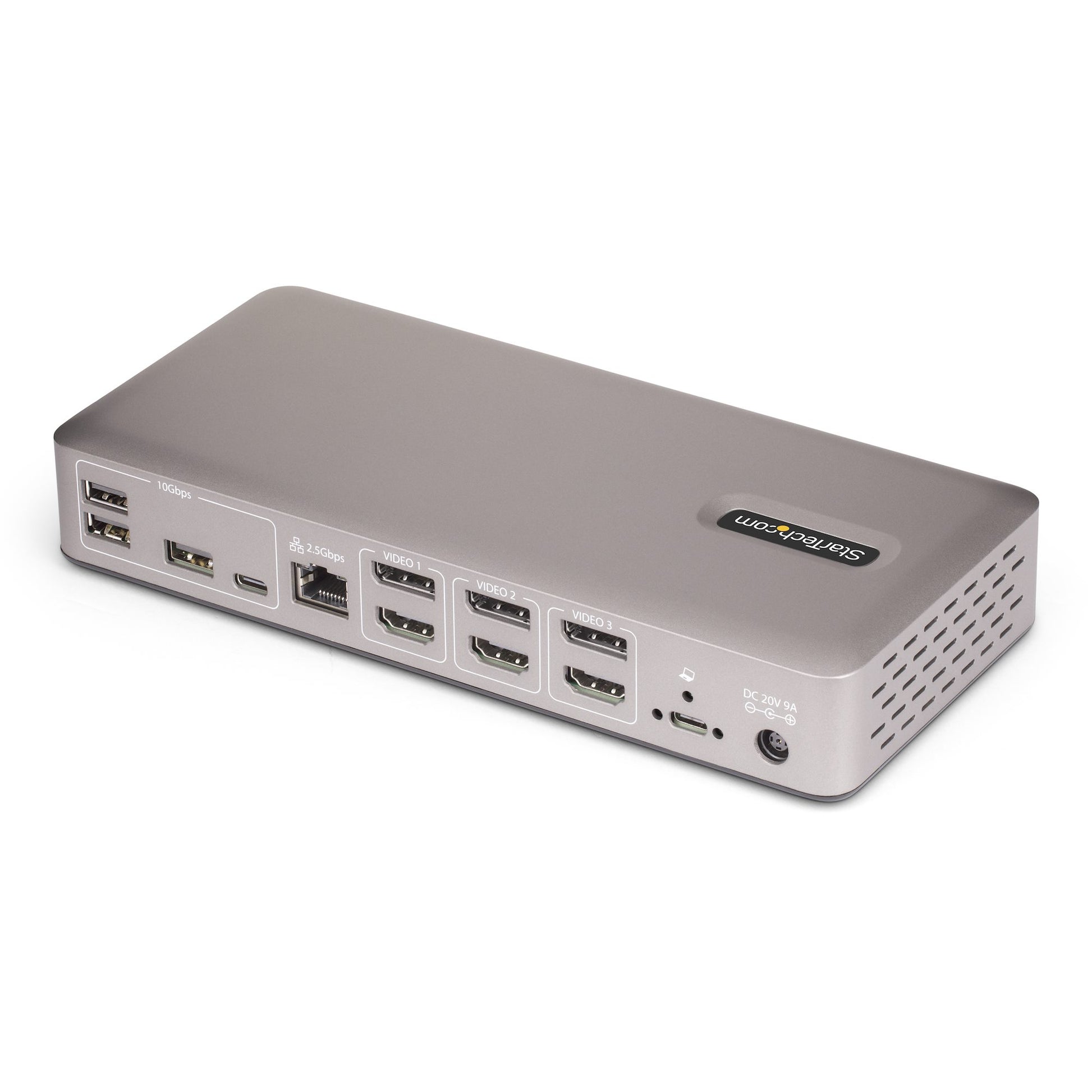 StarTech.com Dockingstation – USB4, 3× DP/HDMI, 4× USB-A, 2× USB-C, 100 W PD, 2,5GbE, für Windows/ChromeOS