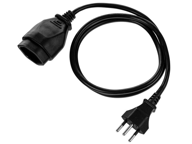 Furber. Furber F.power Verlängerungskabel – T12–T13, 1 m, 3×1 mm², schwarz, 3er-Set