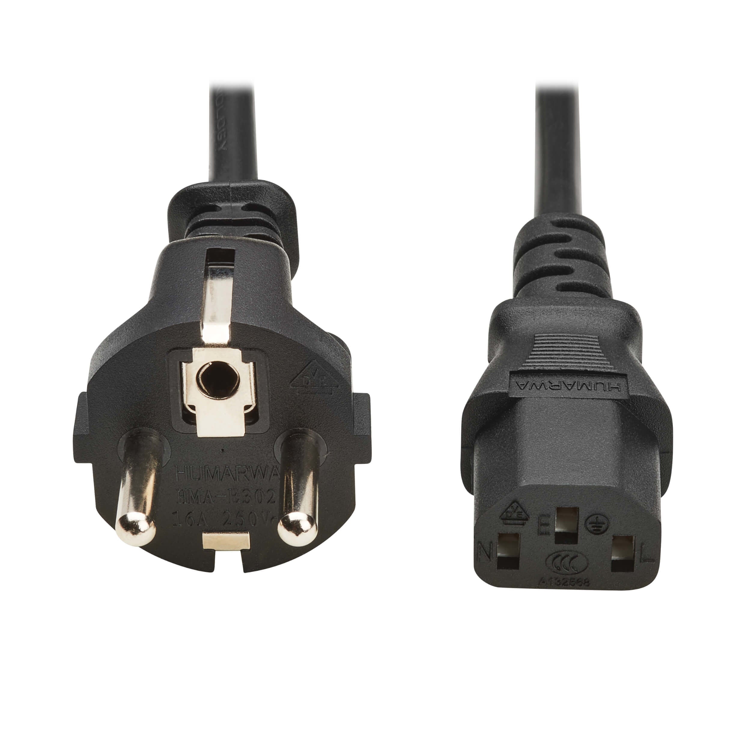 Eaton Netzkabel, IEC C13 auf Schuko, 250 V, 1 m, Schwarz