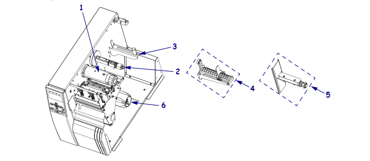 Zebra Aufwickler – für 220Xi4