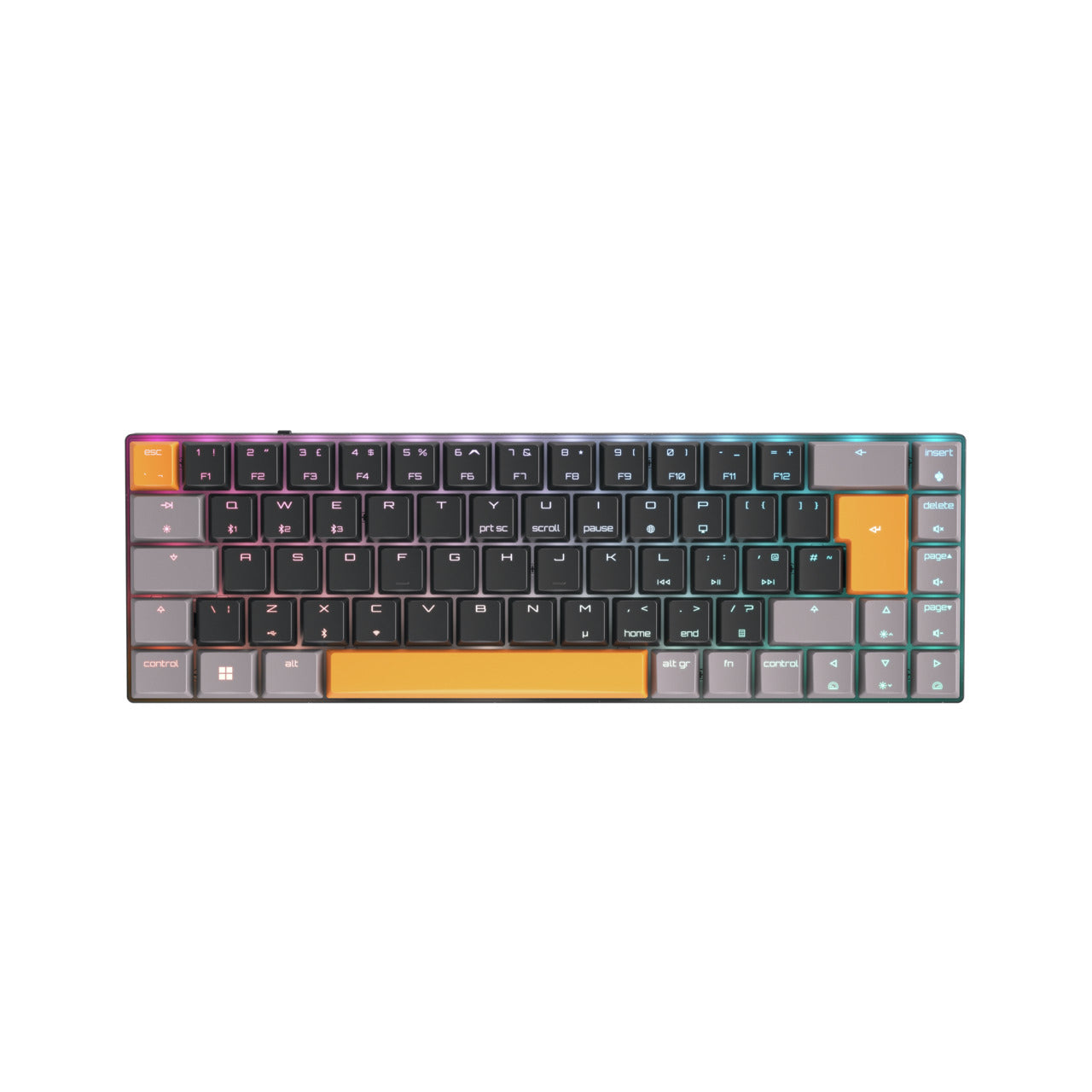 CHERRY MX-LP 2.1 Compact – Tastatur, kabellos (Bluetooth 2.1), UK-Layout (EN), mechanisch (Cherry MX-LP)