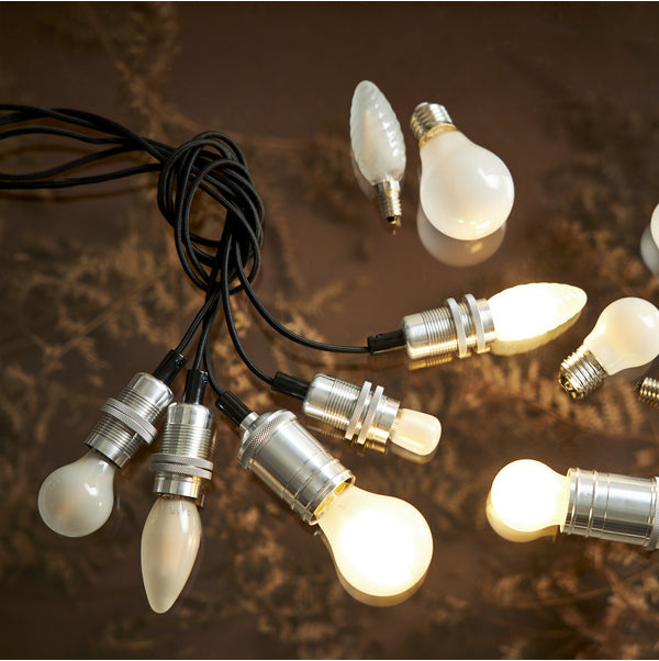 Star Trading Leuchtmittel E14 Kerzenform – Warmweiss 2700 K, 400 lm, 4 W – IP44 – 10 Stk., Transparent/Glas