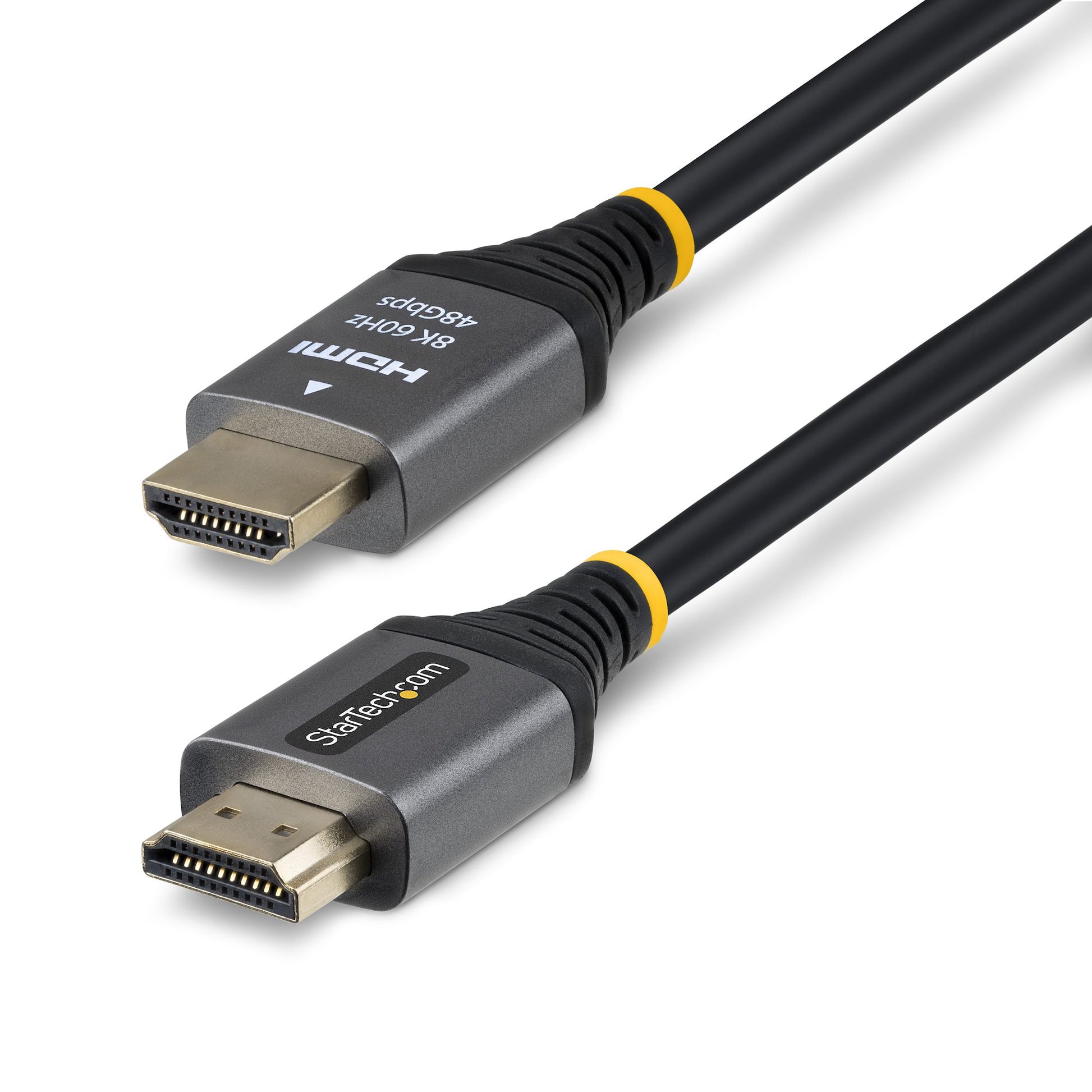 StarTech.com HDMI Kabel HDMI 2.1 8K 60 Hz – 0,3 m – HDR, ARC – Schwarz/Silber