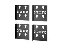 APC Montagewinkel – 4er-Set für Easy Rack, Doppelbreite, 2 Paare, Schwarz